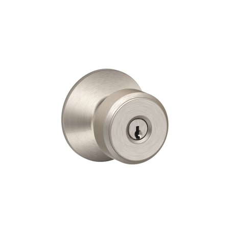 Schlage Schlage Bowery Satin Nickel Entry Knobs 1-3/8 in. F51VBWE619